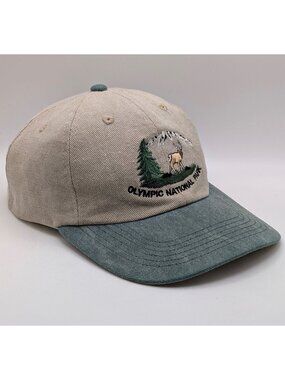 Olympic National Park Hat Cap Hiking Washington Nature Strap Back Mountains